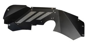 Jeep Wrangler JKU Fender Liners - Front - Go Rhino - Inner - Textured Black - `07-`18